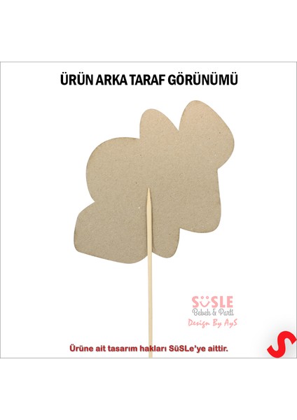 1/2 Simli Evalı Kraft Pasta Süsü, 38 cm x 15 cm fırsatları