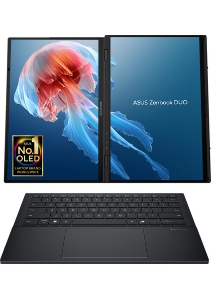 Zenbook Duo UX8406 UX8406CA-PZ210W Intel Core Ultra 9 Processor 285H 32GB 2tb SSD 14.0" 3k OLED Windows 11 Home Taşınabilir Taşınabilir Bilgisayar