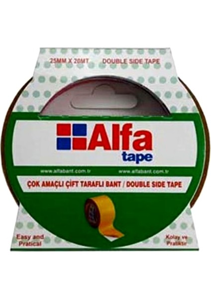 Çift Taraflı Bant 24MMX20MT - 2 Adet