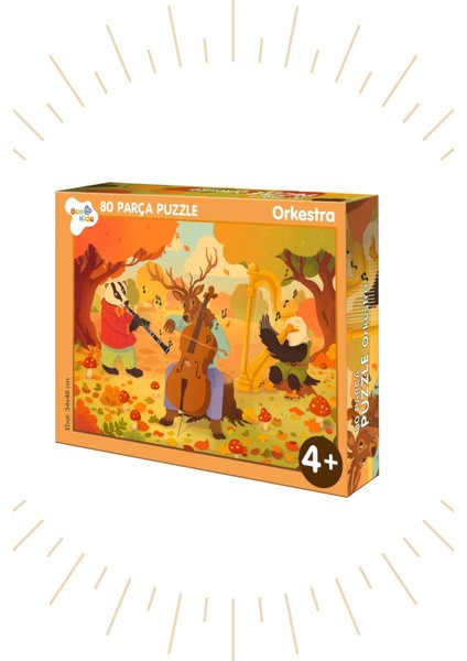 80 Parça 4+Yaş Puzzle "orkestra" Puzzle Ebat 34X48CM BON8118