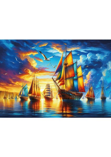 Renkli Yelken Limanı 500 Parça Puzzle fiyatları