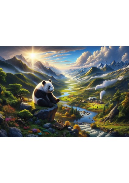 Pandanın Huzur Durağı 500 Parça Puzzle fiyatları