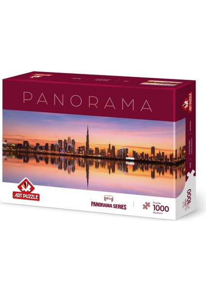 Dubai Skyline 1000 Parça Panorama Puzzle