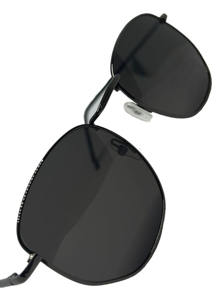 Yeni Sezon Unisex Güneş Gözlüğü Polorize Şık Erkek ve Kadınların Için Oval Siyah Cam MO14