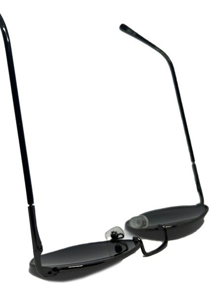 Yeni Sezon Unisex Güneş Gözlüğü Polorize Şık Erkek ve Kadınların Için Oval Siyah Cam MO14