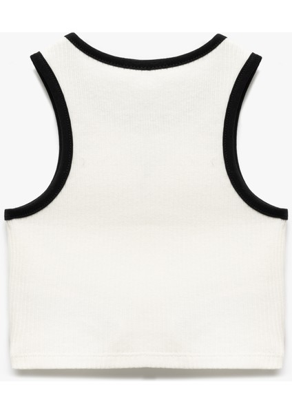 Kalp Baskılı Bisiklet Yaka Pamuklu Kaşkorse Atlet fiyatları