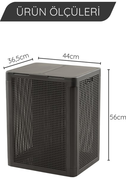 Smartduo Iki Bölmeli Çamaşır Sepeti 84LT. indirimleri