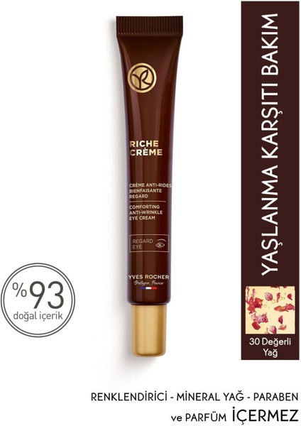 Besleyici Yaşlanma Karşıtı Değerli Yağ Bakımı Riche Crème-vitamin E&meyankökü-20 Spf El Kremi-50 ml