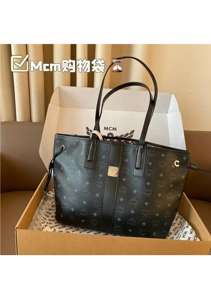 Tote Kadın Çantası/büyük Kapasiteli Alışveriş Çantası Sonbahar ve Kış Işe Gidip Gelme Için Uygun Tek Omuz Koltuk Altı Çantası/baskılı Anne-Çocuk Çantası (Yurt Dışından)