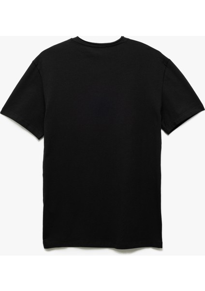 Kısa Kollu Bisiklet Yaka Pamuklu Erkek Slim Fit Tişört fiyatları