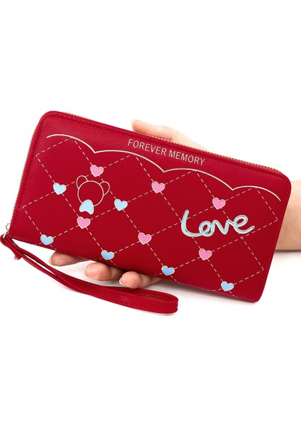 Bayanlar Uzun Kart Tutucu Uzun Cüzdan Çok Fonksiyonlu El Kayışı Büyük Kapasiteli Depolama Fermuarlı Kadın Çanta (Yurt Dışından) fiyatları