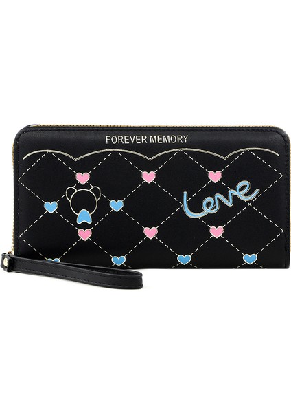 Bayanlar Uzun Kart Tutucu Uzun Cüzdan Çok Fonksiyonlu El Kayışı Büyük Kapasiteli Depolama Fermuarlı Kadın Çanta (Yurt Dışından) indirimleri