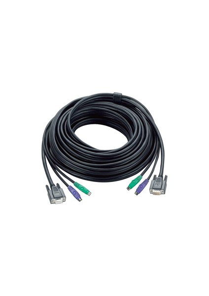 2L-1010P/C 10 mt Ps/2 Klavye Mouse Monitör VGA Kvm Switch Kablosu