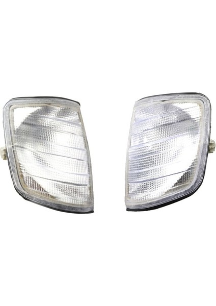 Araba L + R Beyaz Köşe Işıkları Mercedes W124 E-Cl Sedan 1985-95 1248260043 1248260143 Için Sinyal Işıklarını Açın (Yurt Dışından)