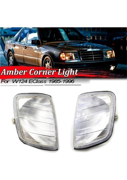 Araba L + R Beyaz Köşe Işıkları Mercedes W124 E-Cl Sedan 1985-95 1248260043 1248260143 Için Sinyal Işıklarını Açın (Yurt Dışından) fiyatları