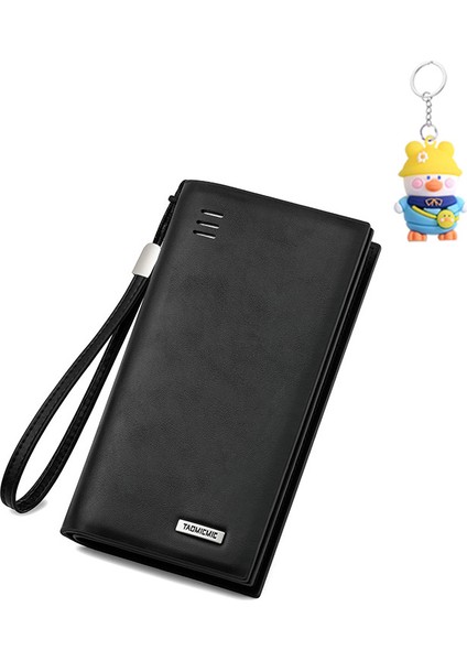Iş Erkekler Kart Tutucu Başliyö Fermuarlı Clutch Çok Fonksiyonlu Moda Cep Telefonu Para Cüzdanı Cüzdan (Yurt Dışından)