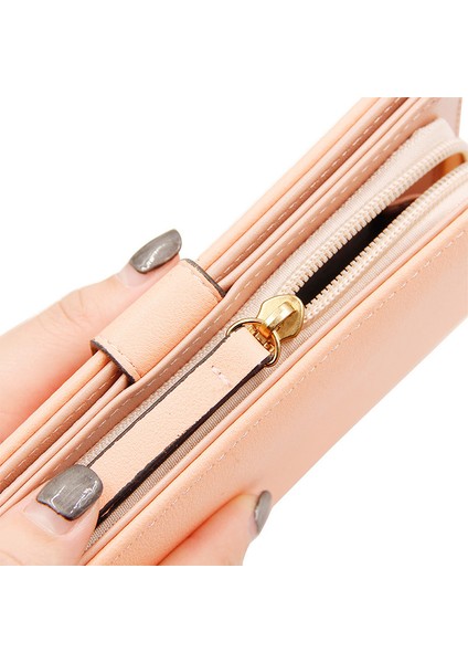 Içi Boş Uzun Fermuarlı Cüzdan Bayanlar Para Cüzdanı Cep Telefonu Çantası Kadın Clutch Para Cüzdanı (Yurt Dışından) modelleri