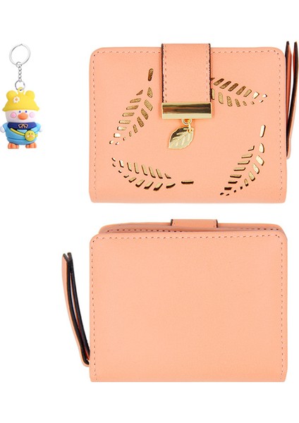 Bayanlar Cüzdan Kısa Büyük Kapasiteli Iki Katlı El Çantası Kart Tutucu Para Cüzdanı (Yurt Dışından)