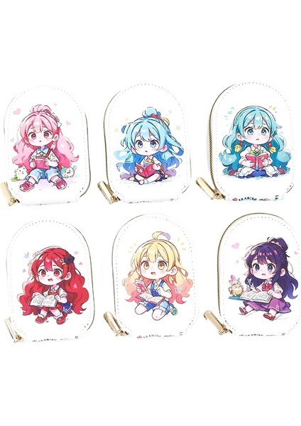 Kadın Kart Tutucu Sevimli Karikatür Çoklu Kart Yuvası Kimlik Saklama Çantası Kadın Para Cüzdanı (Yurt Dışından) fiyatları