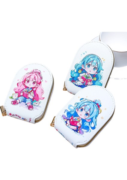 Kadın Kart Tutucu Sevimli Karikatür Çoklu Kart Yuvası Kimlik Saklama Çantası Kadın Para Cüzdanı (Yurt Dışından) fırsatları