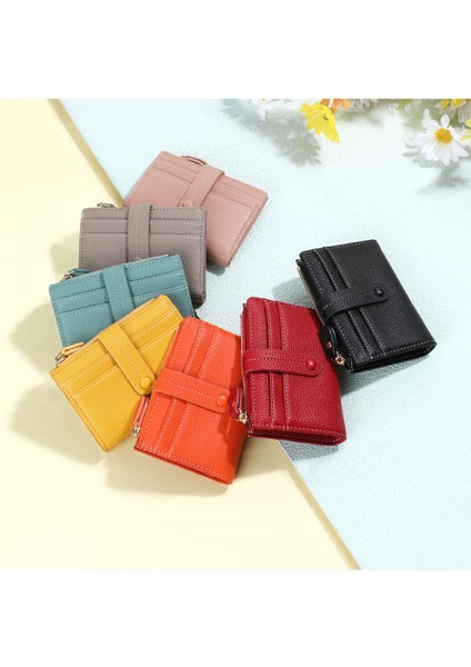 Cüzdan Çoklu Kart Yuvası Kısa Kadın El Çantası Kart Tutucu Cep Telefonu Çantası (Yurt Dışından) indirimleri