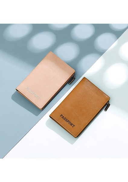 Kart Tutucu Basit Fermuarlı Para Cüzdanı Kimlik Depolama Çantası Büyük Kapasiteli Sevimli Çoklu Kart Yuvası Pasaport Çantası Uçak Bilet (Yurt Dışından) fırsatları