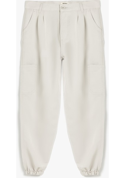 Cep Detaylı Modal Karışımlı Jogger Pantolon