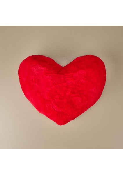 Soft Love Figürlü Yastık - Kırmızı - 45 cm
