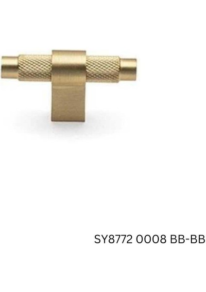 Düğme Mobilya Kulbu Mat Altın 8mm Kulp (SY8772 0008 Bb-Bb)
