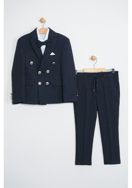 Erkek Çocuk Ceket Gömlek Pantolon Papyonlu Takım Elbise TE.1001Y