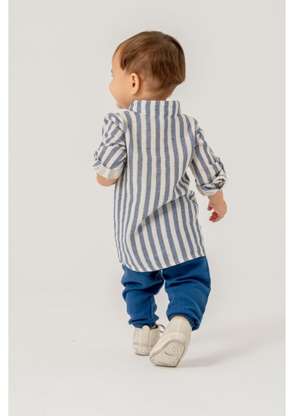 Erkek Bebek Çizgili Gömlek Ikili Takım fırsatları