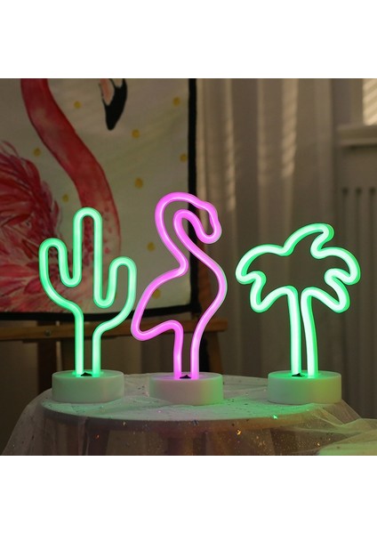Tatil Dekoratif Neon LED Işık Tutuculu (Yurt Dışından)