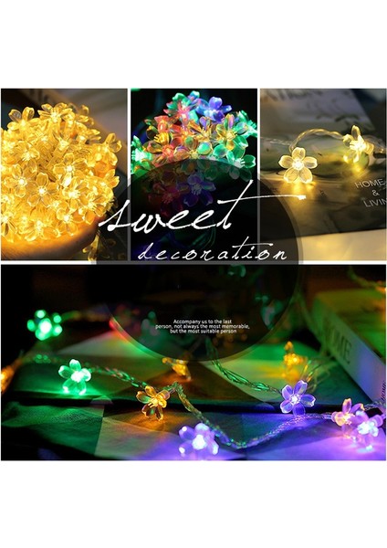 3m 20 LED Kiraz Çiçeği Tatil Dekoratif Işık Renkli Işık (Yurt Dışından) modelleri