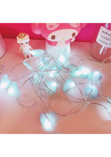 LED Peri Işıkları Aşk Kalp Aydınlatma Yatak Odası Ev Decoracion 3m 20LED Pembe (Yurt Dışından) fiyatları