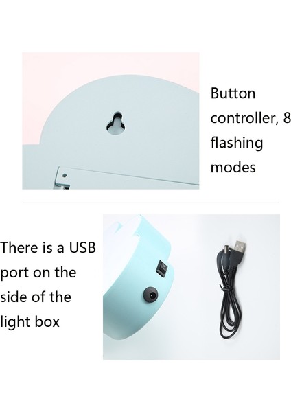 HS-007 Bulut LED Mesaj Panosu Işık Kutusu Mavi (Yurt Dışından) fırsatları