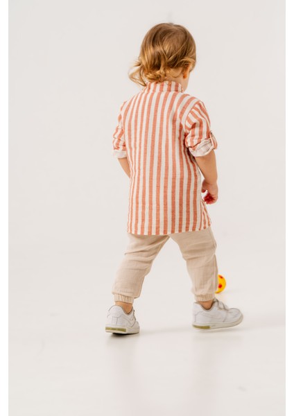 Erkek Bebek Çizgili Gömlek Ikili Takım fırsatları