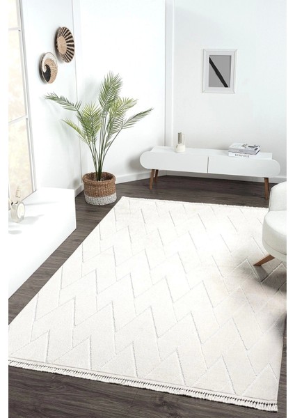 Krem Yıkanabilir Halı Kilim Salon Mutfak Koridor Yolluk Oturma Odası Dokuma Makine Halısı Krem