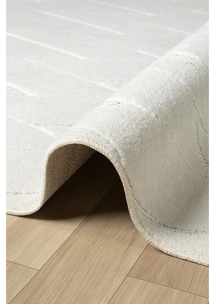 Krem Yıkanabilir Halı Kilim Salon Mutfak Koridor Yolluk Oturma Odası Dokuma Makine Halısı Krem