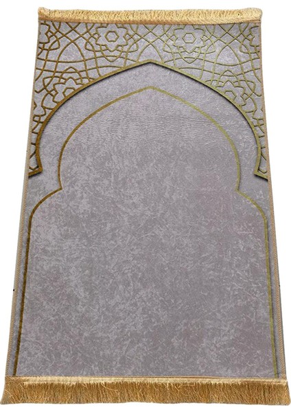 Çocuk Dua Halı Şın Taşınabilir Dua Matları Hediyeler Gri (Yurt Dışından)