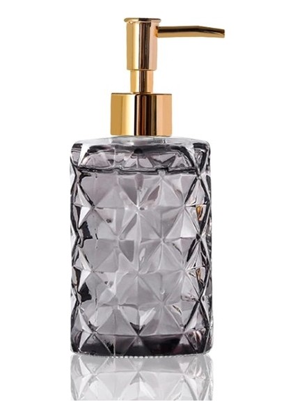 Jingyikeji Cam Sabunluk, Kristal Doldurulabilir Yıkama El Sıvı Şeffaf Cam Şişe, Uçucu Yağlar, Losyonlar, Sıvı Sabunlar, Bulaşık Deterjanı (12 Oz Gri) Için Pompalı (Yurt Dışından)