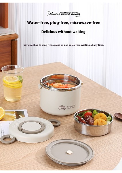 Yalıtımlı Bento Öğle Yemeği Kutusu Kapaklı Paslanmaz Çelik Yalıtımlı Kova Yalıtımlı Bento Öğle Yemeği Kutusu (Yurt Dışından)