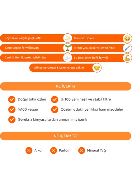 Koyu Leke Karşıtı Ve Yüksek Korumalı Güneş Kremi Spf 50+ Pa++++ , 50 ml
