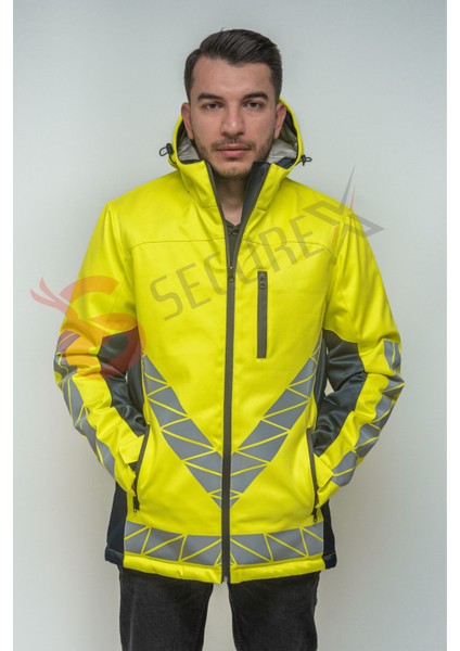Hi-Vis Kışlık Yönetici Montu Reflektörlü