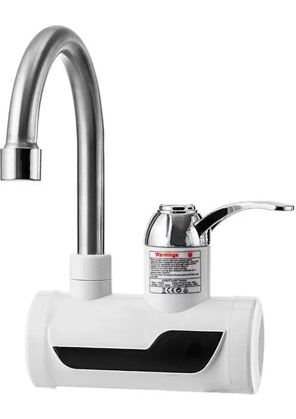 Elektrikli Ani Su Isıtıcı Musluk Sıcak Su Termal Şofben Banyo Mutfak Musluk Bataryası Sıcaklık Göstergeli (Alttan Girişli) fiyatları