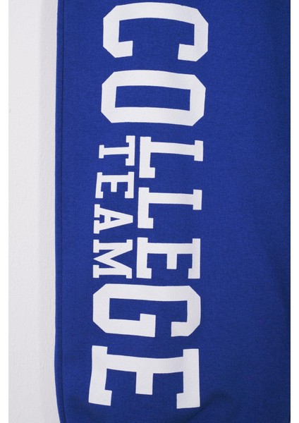 Team College Baskılı Saks Renk Erkek Çocuk Eşofman Tek Alt fiyatları