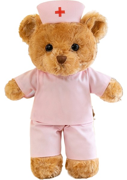 30CM Ayı Bebek Doktor Hemşire Üniforması Peluş Oyuncak (Yurt Dışından)