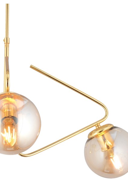 Mildred 3'lü gold bal camlı modern sarkıt genç odası mutfak yatak odası salon sarkıt avize