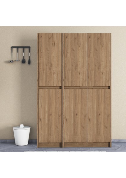 Ultra Çok Amaçlı 6 Kapaklı Mutfak Dolabı Ayakkabılık Banyo Dolabı Kiler Dolabı Patentli