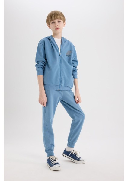 Erkek Çocuk Beli Paçası Lastikli Baskılı Jogger Eşofman Altı D8527A825SP