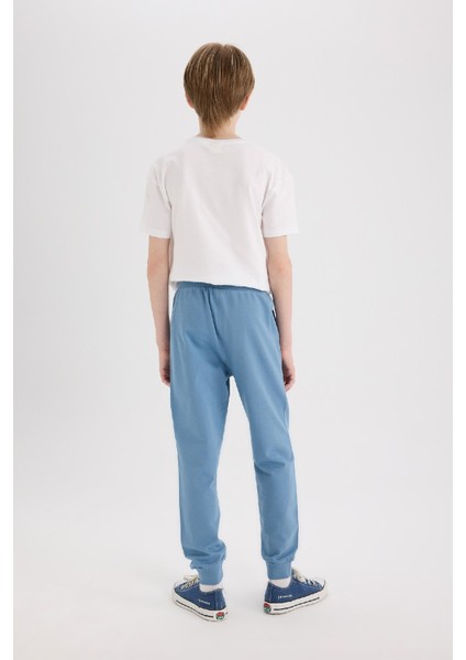Erkek Çocuk Beli Paçası Lastikli Baskılı Jogger Eşofman Altı D8527A825SP